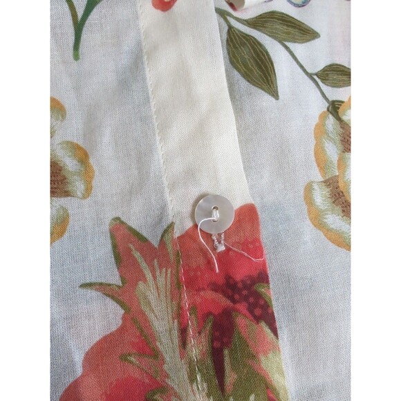 Johnny Was Size Small Ardell Long Sleeve Button Up Shirt Gauzy Oversized Floral - Picture 14 of 15